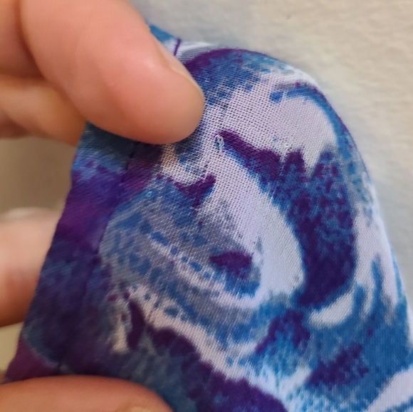 Groggy Urban Legend Y2K Floral Skirt in Blue/Purple - Size M - Picture 11 of 11